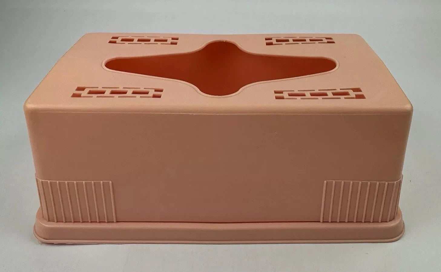 Pink Plastic Tissue Box Retro 2 Piece Cutouts Vintage | eBay