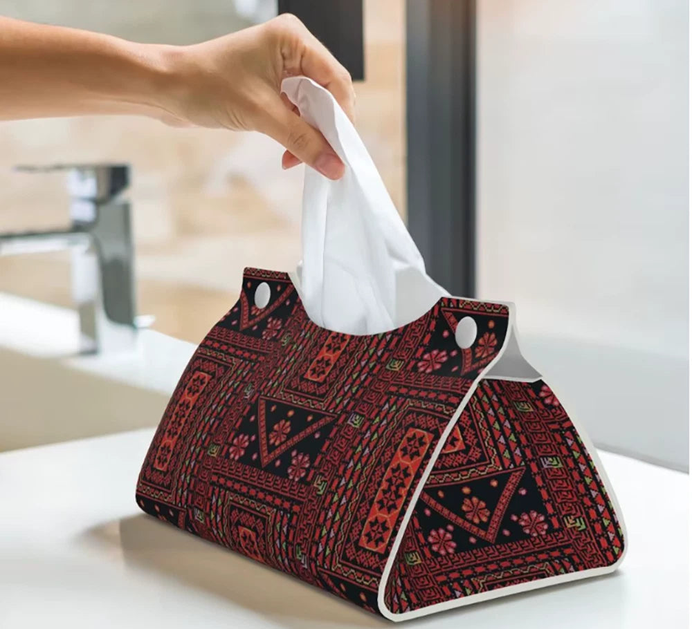 Palestine Tatreez Tissue Box Cover Leather Tissue Box Holder | eBay