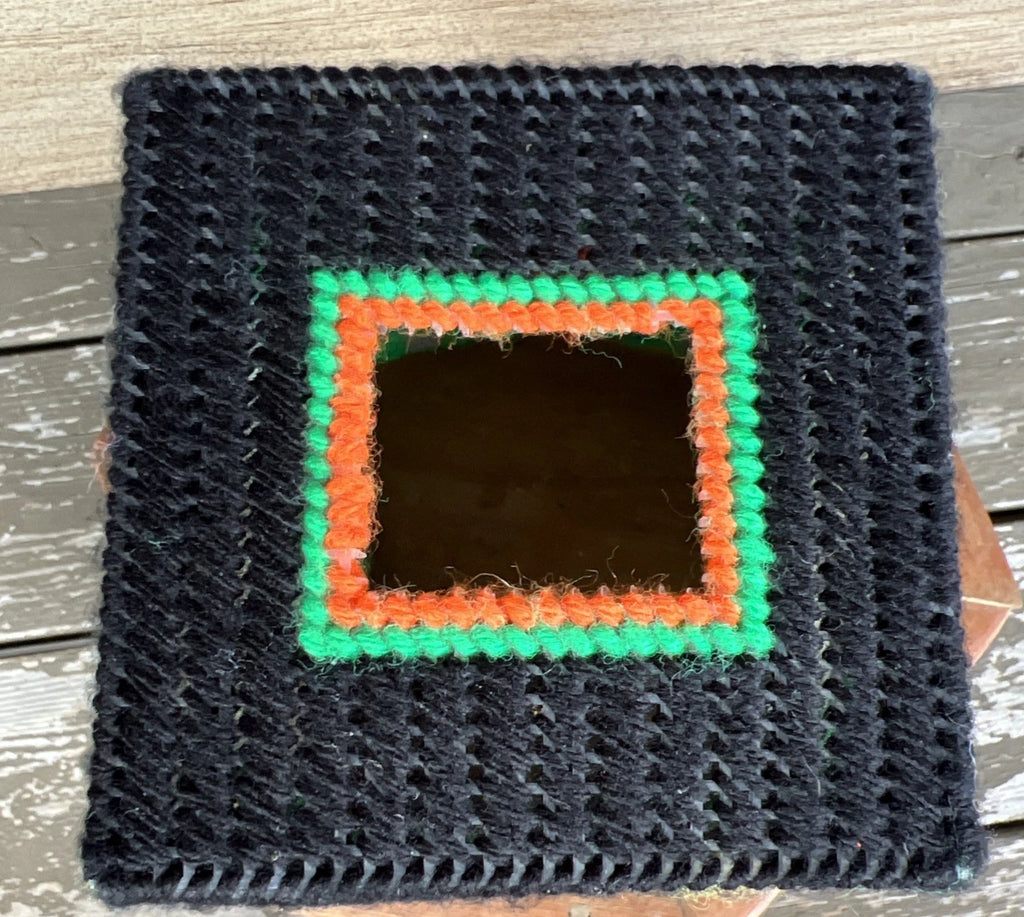 Vintage square handmade Halloween Tissue box holder ghost, cat jack o lantern | eBay