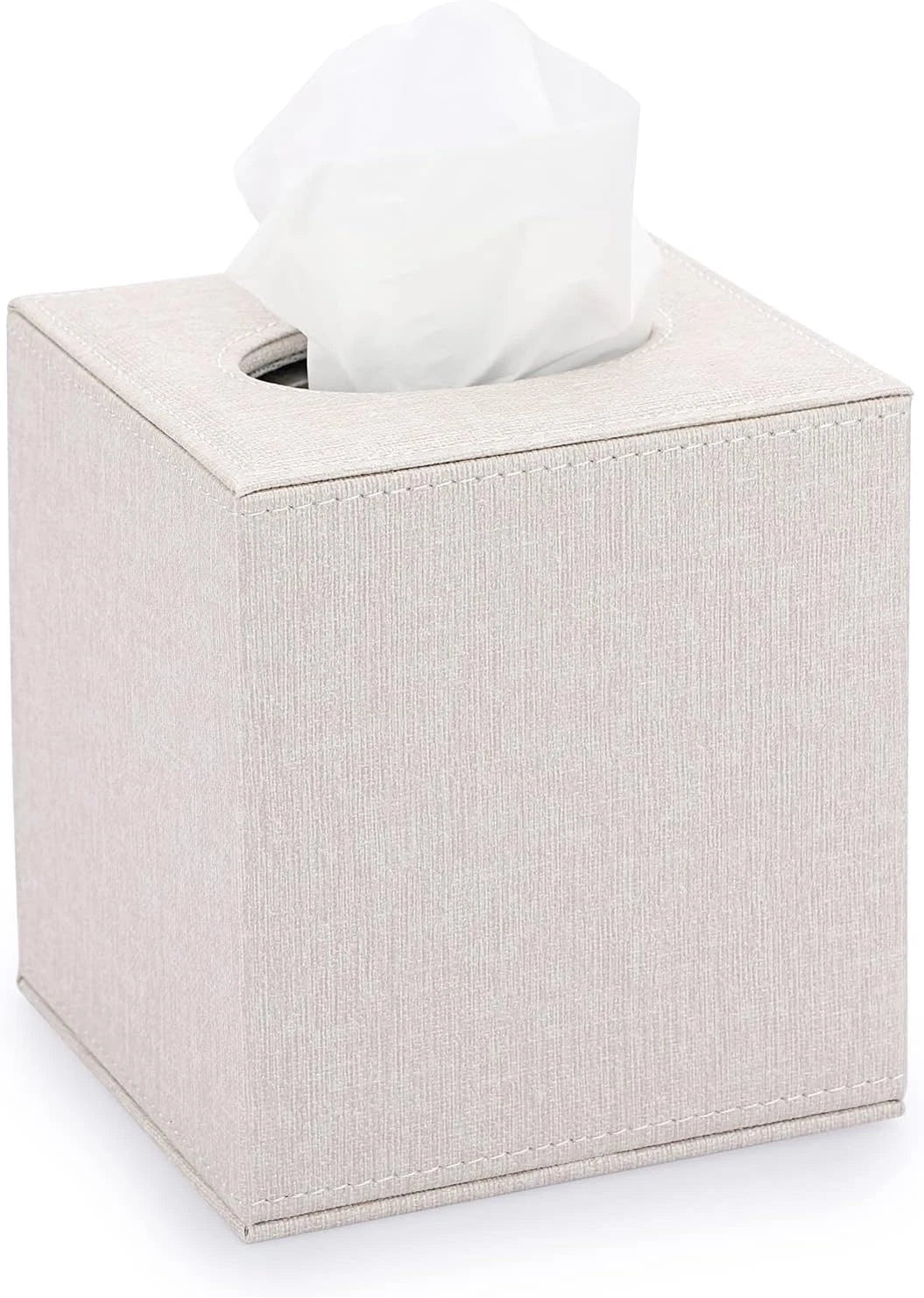Sumnacon Square Linen Tissue Box Cover - Stylish Cube Tissue Box Holder with Mag | eBay