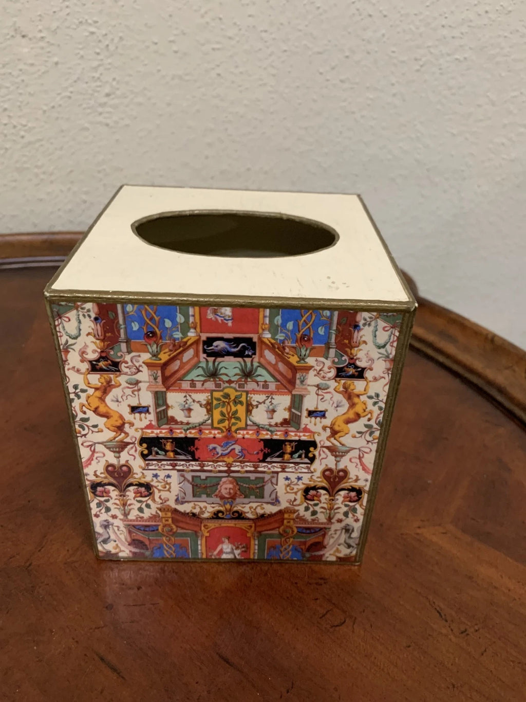 Marye- Kelley Neoclassical Decoupage Square Tissue Box Cover | eBay