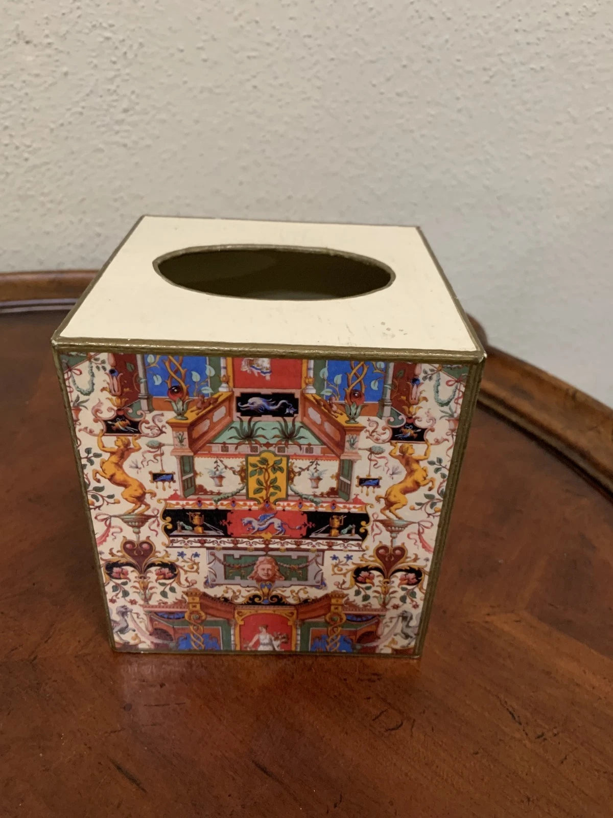 Marye- Kelley Neoclassical Decoupage Square Tissue Box Cover | eBay