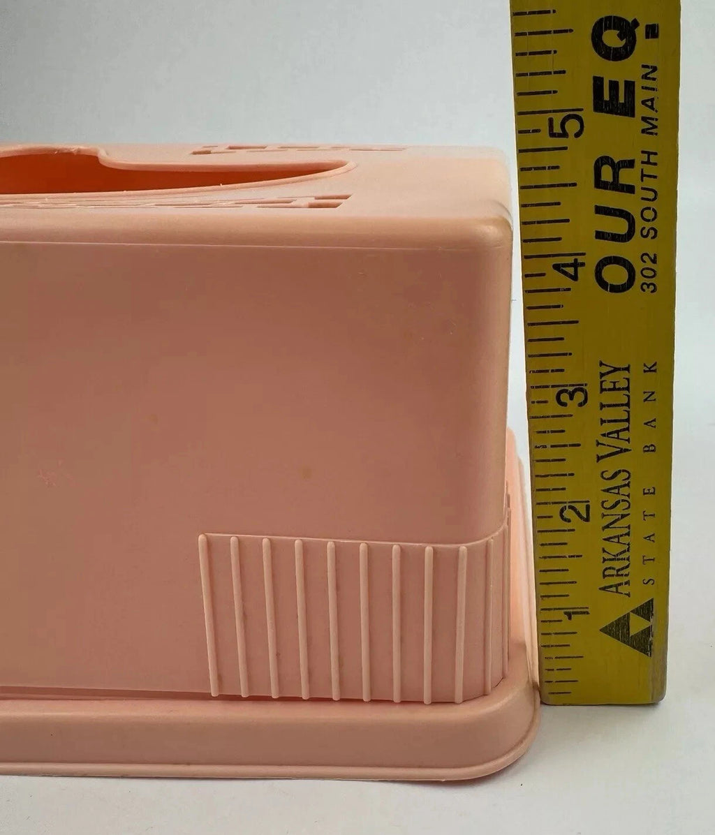 Pink Plastic Tissue Box Retro 2 Piece Cutouts Vintage | eBay