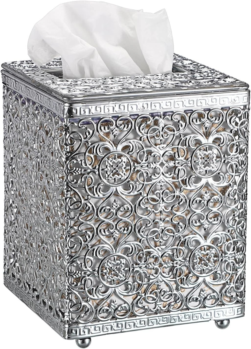 Tissue Box Cover Square Tissue Box with Lid, Metal Tissue Box Holder Stylish ... | eBay
