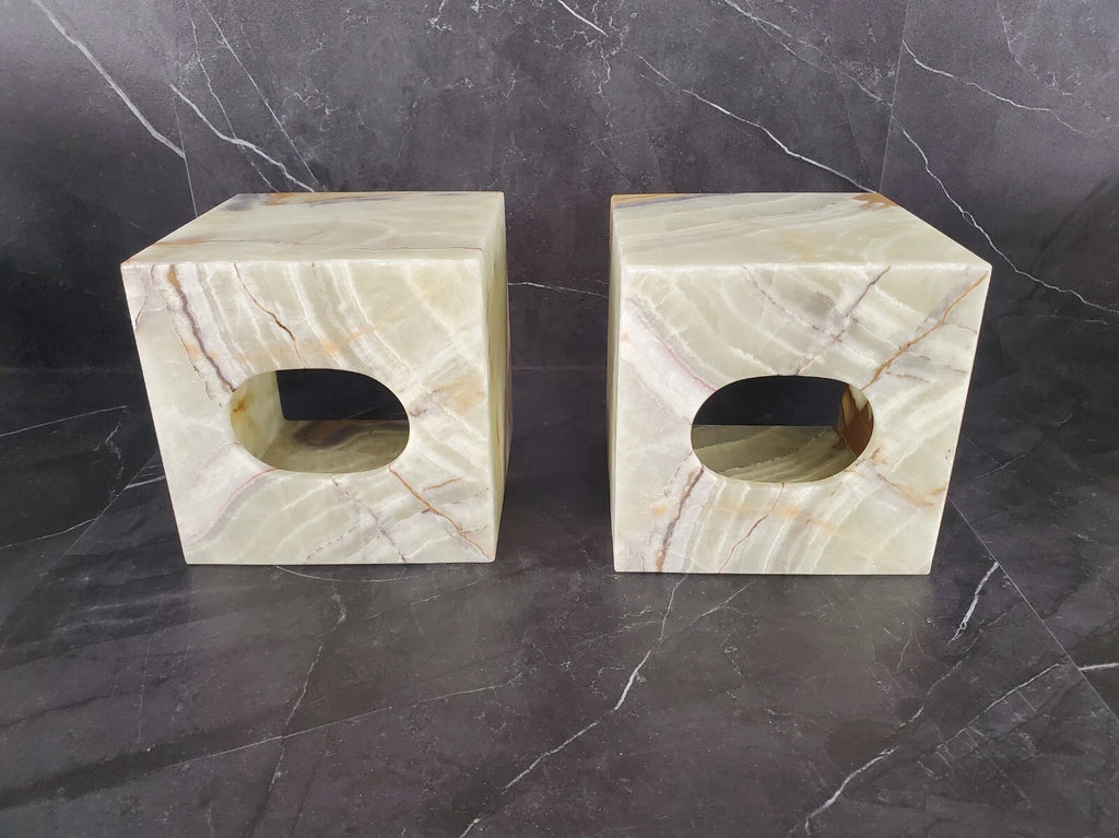 Onyx Stone Tissue Box Cover, Green Gray, Facial Tissue Bathroom Accessory, Cube | eBay
