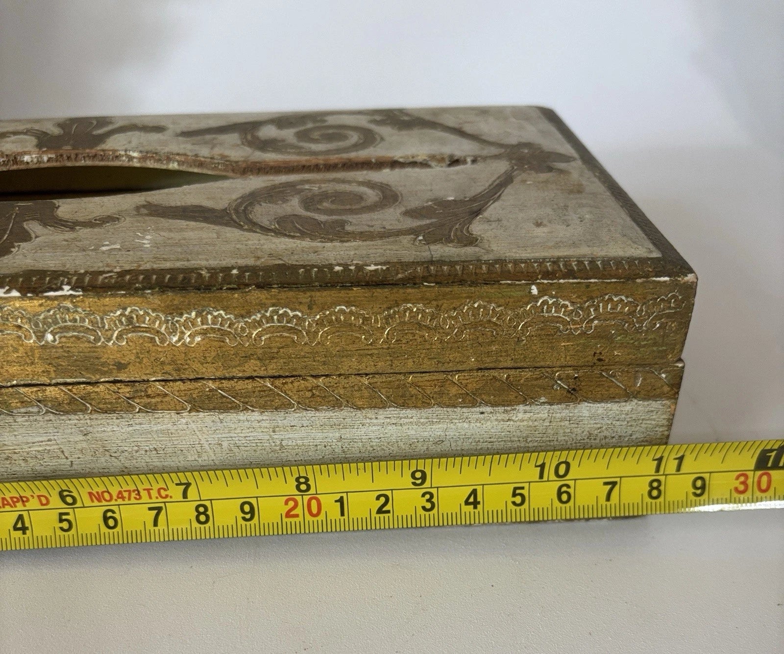 Florentine Rectangle Tissue Box Holder Vintage Made In Italy | eBay