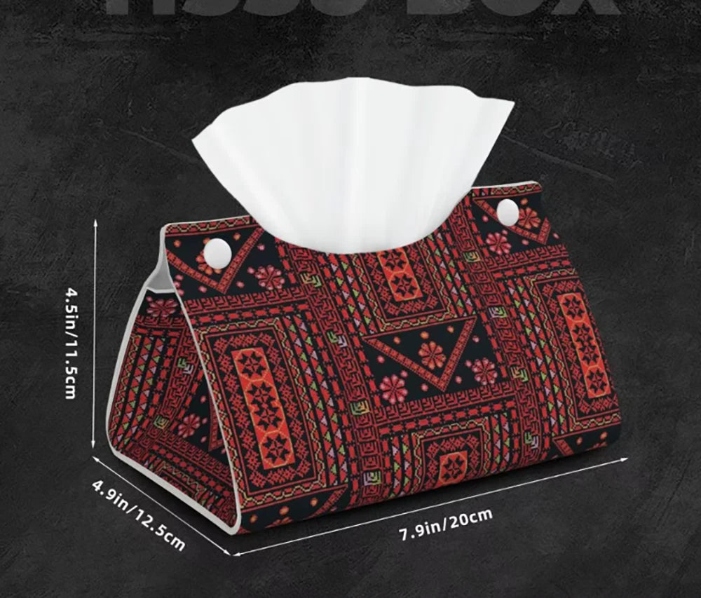 Palestine Tatreez Tissue Box Cover Leather Tissue Box Holder | eBay