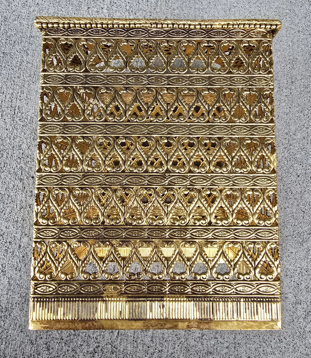 Vintage MCM Hollywood Regency Ormolu Metal Filigree Square Tissue Box Cover | eBay