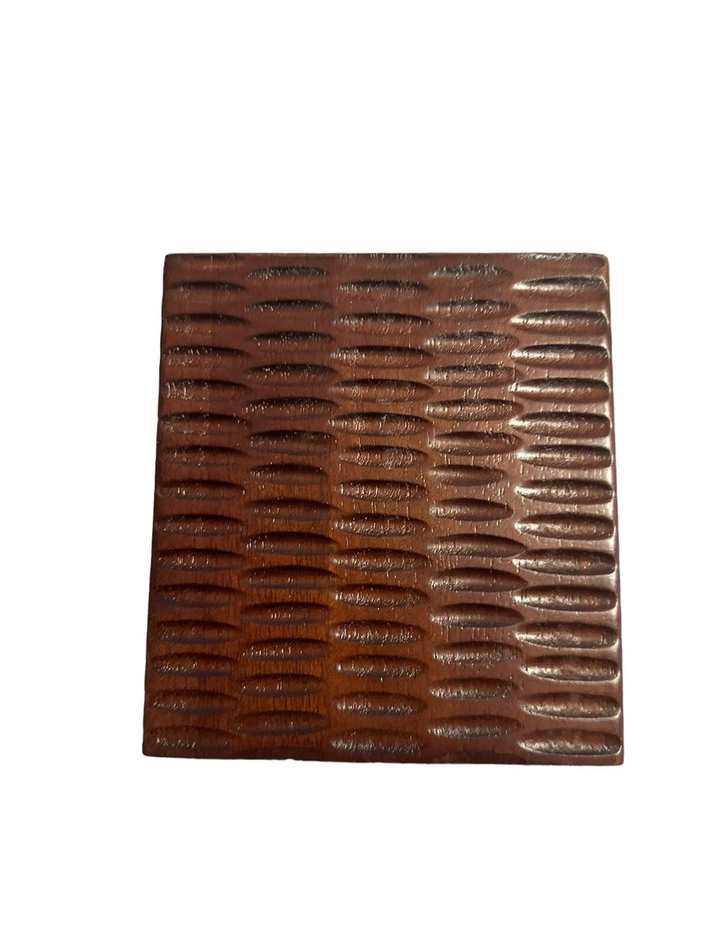 Linen & Things Echo African Queen Square Tissue Box Brown Wooden Woven Pattern | eBay