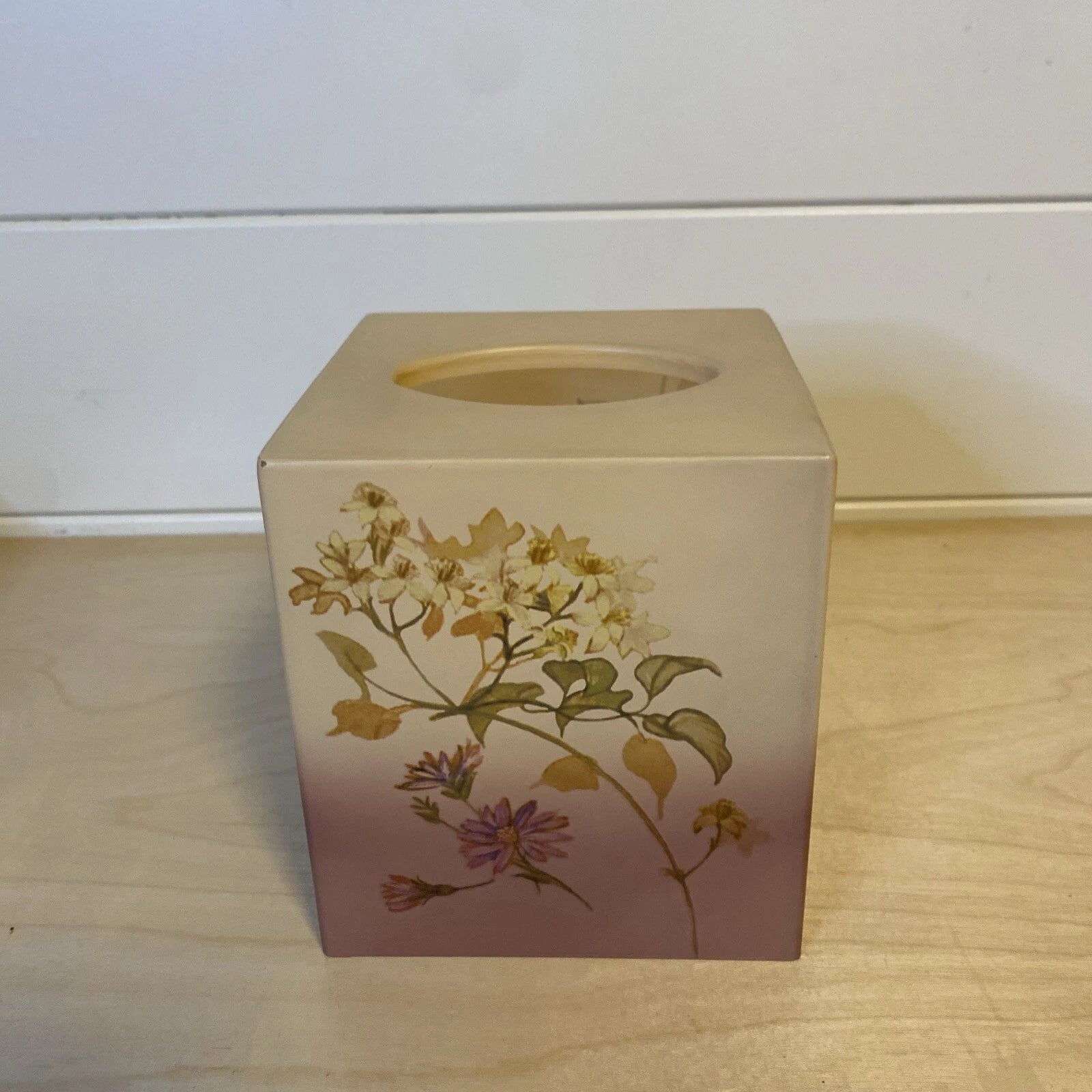 Acrylic Tissue Box Cover/ Lid Croscill Home Ridgewood Floral Design E.C. | eBay