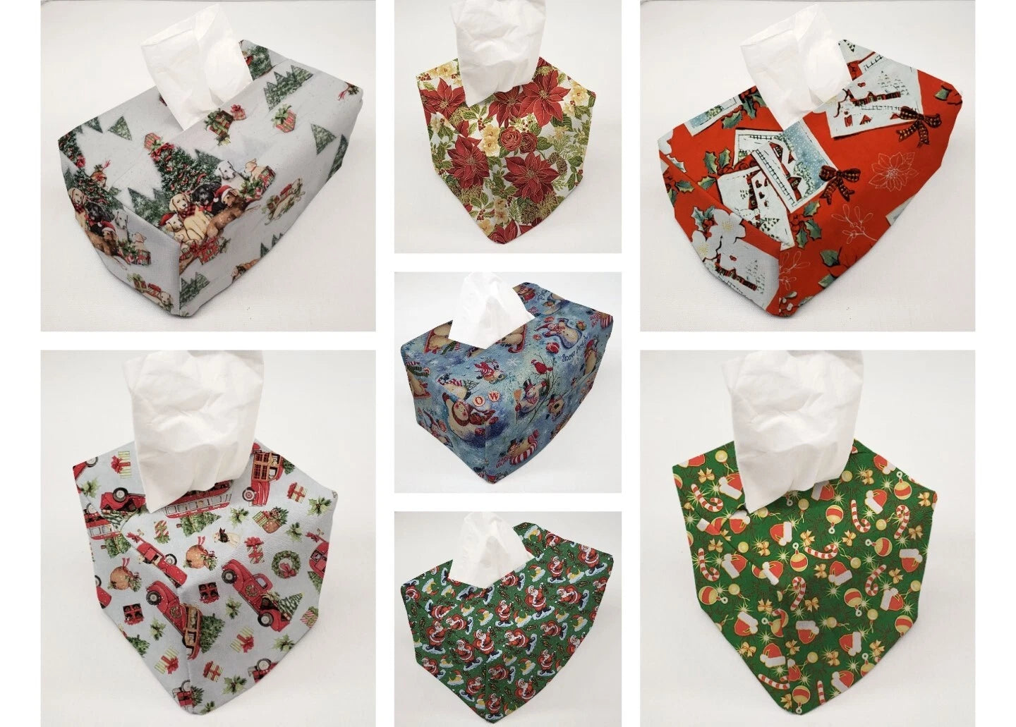 Christmas Tissue Box Cover (7 Patterns Available) | eBay