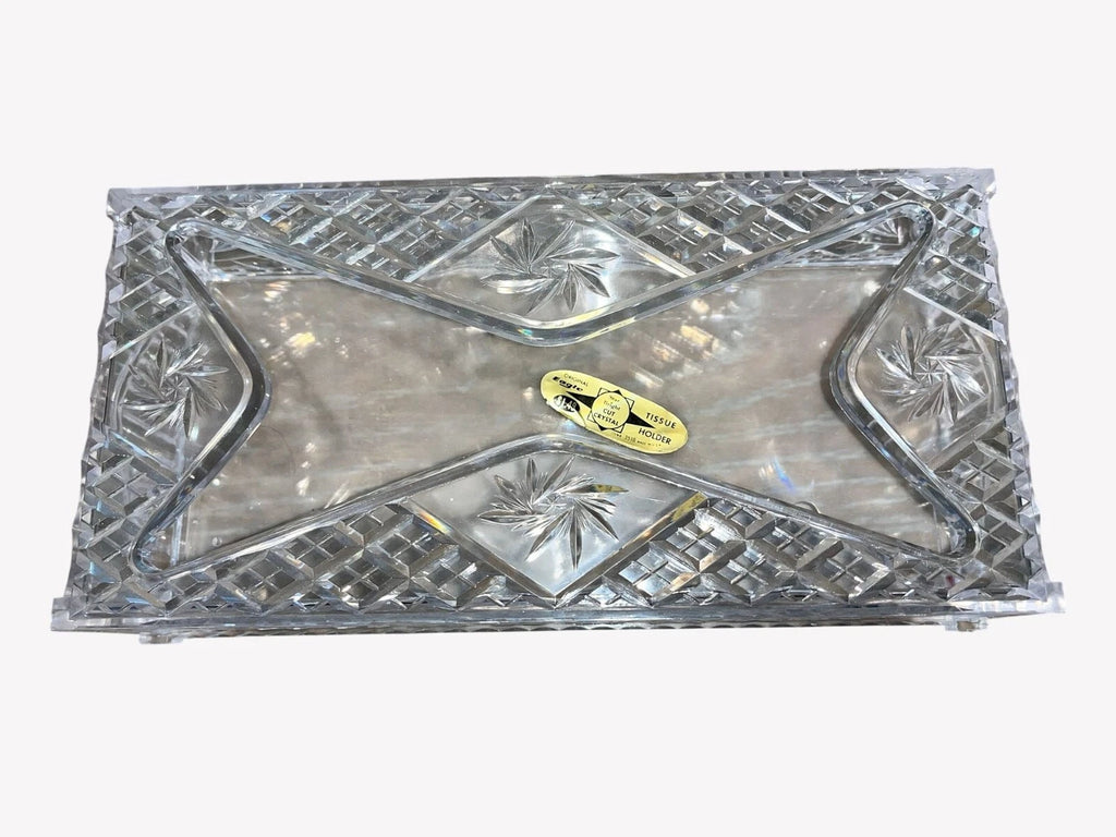 Mid Century Eagle Tissue Box, Vintage Plastic Cut Crystal Tissue Box, 10" Vanity | eBay