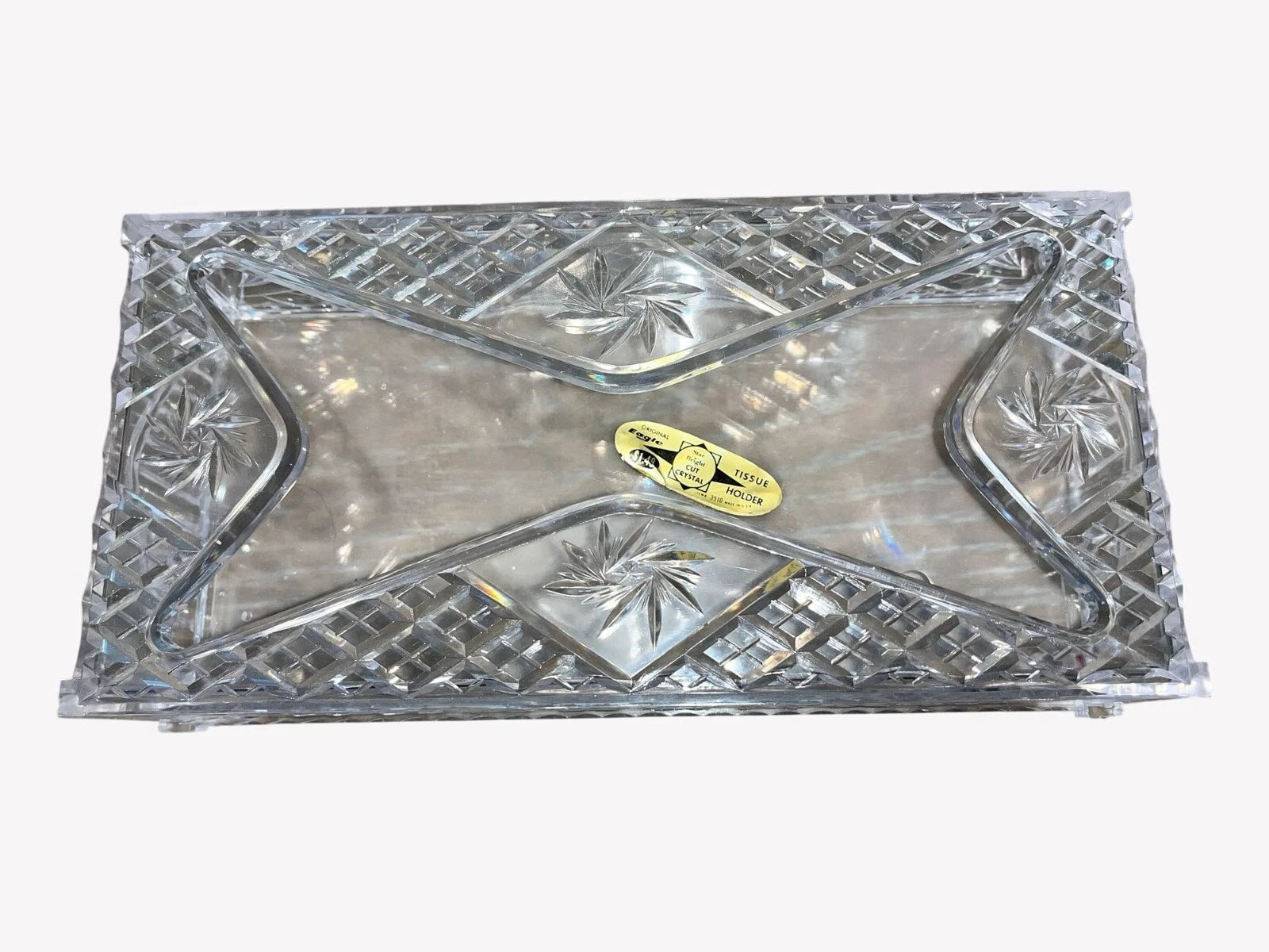 Mid Century Eagle Tissue Box, Vintage Plastic Cut Crystal Tissue Box, 10" Vanity | eBay