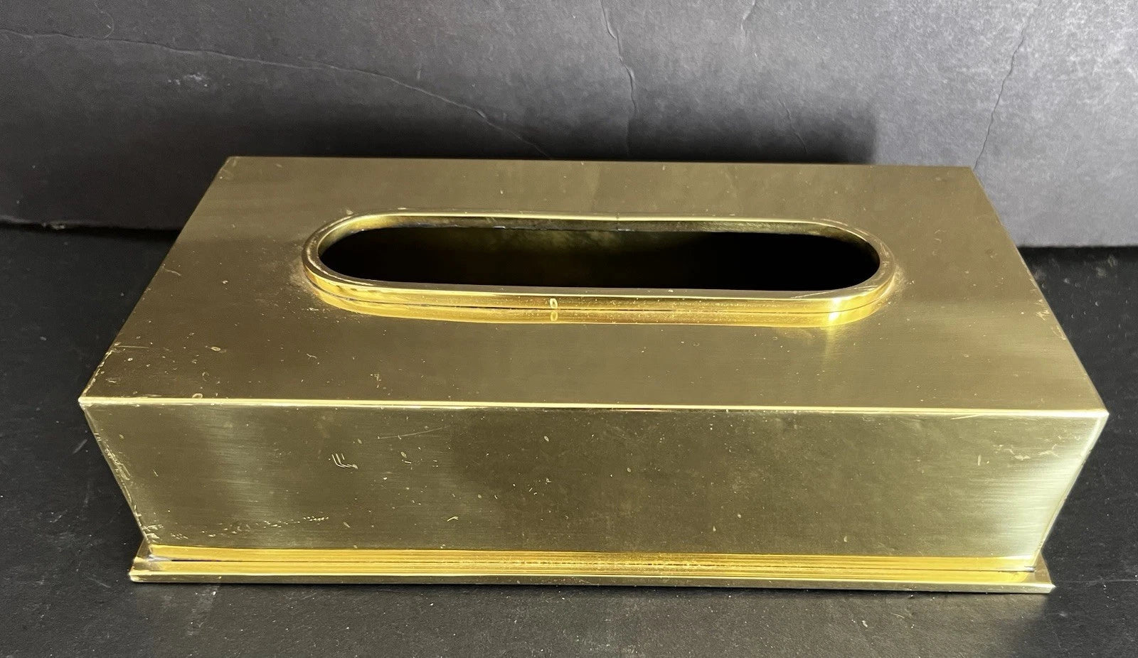 2 Vintage 1980s Solid Brass Rectangular Tissue Box Holder Hong Kong | eBay