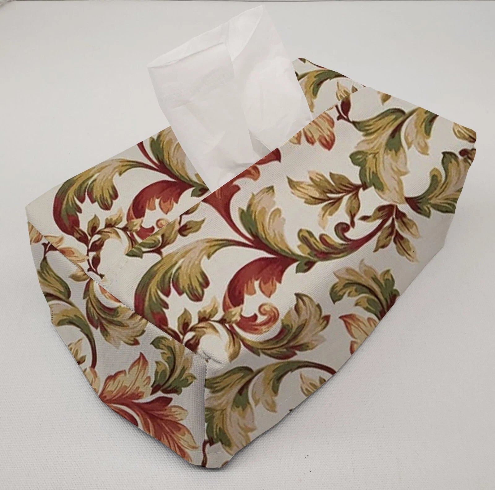 Autumn Fall Floral Leaves Tissue Box Cover | eBay