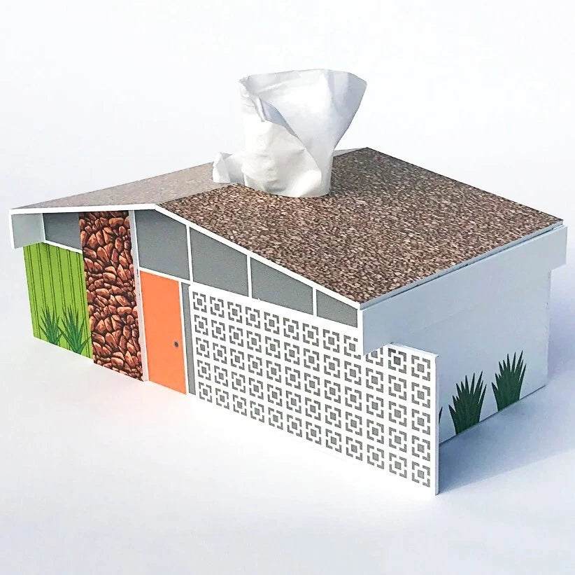 Palm Springs Mid-Century TWIN PALMS HOME Tissue Box Holder by Destination PSP | eBay
