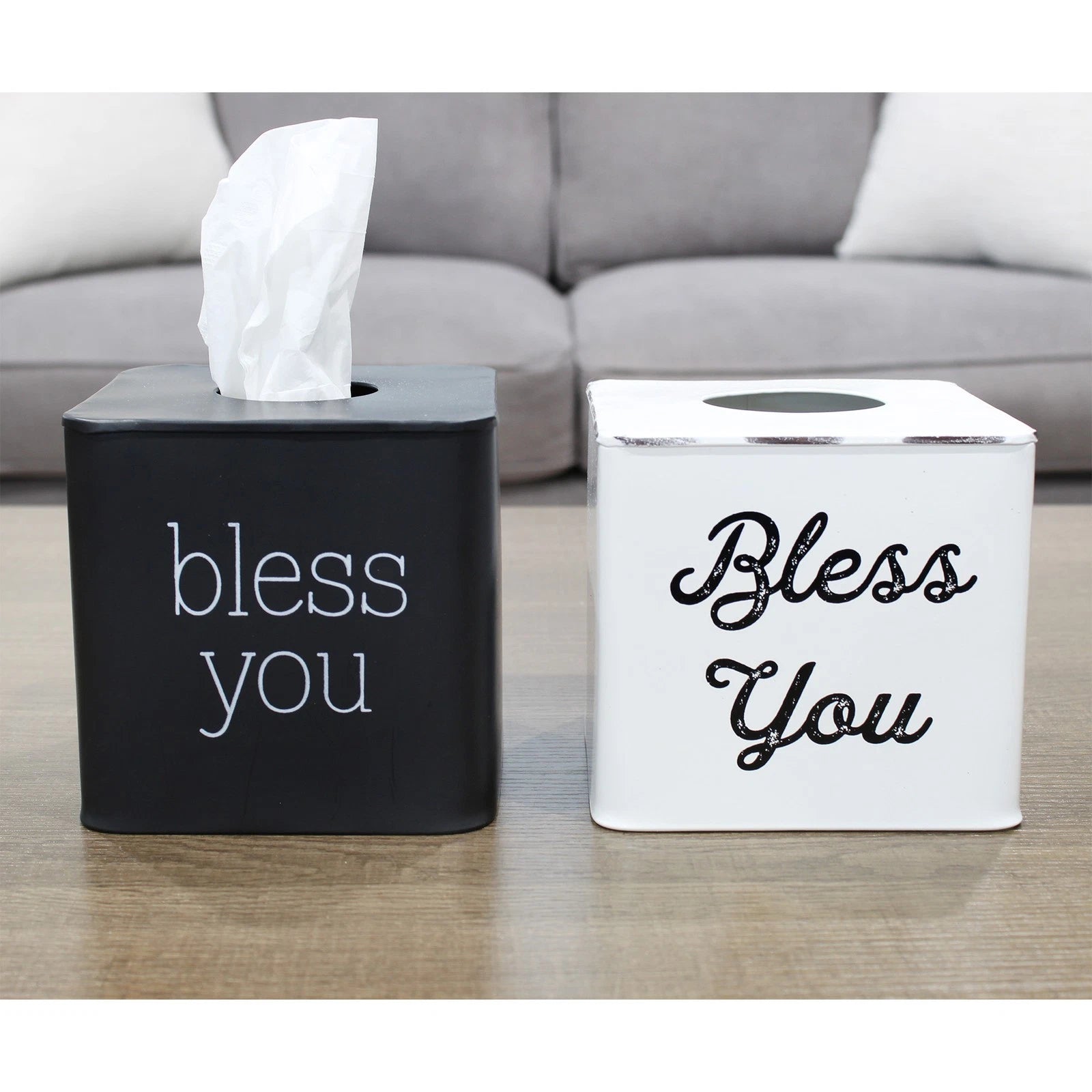 Square Tissue Box Cover; Modern Farmhouse Enamelware Holder | eBay