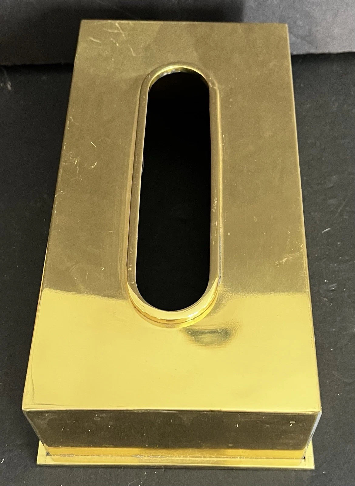2 Vintage 1980s Solid Brass Rectangular Tissue Box Holder Hong Kong | eBay