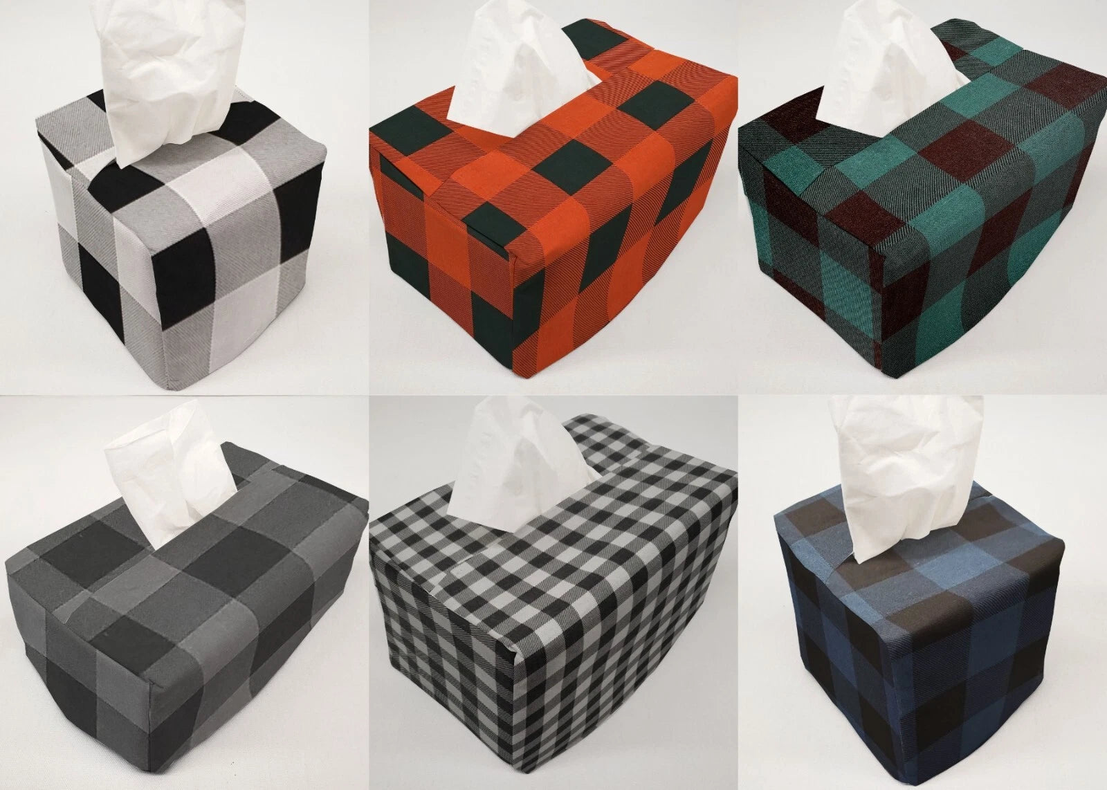 Buffalo Check Plaid Tissue Box Cover (6 Colors Available) | eBay