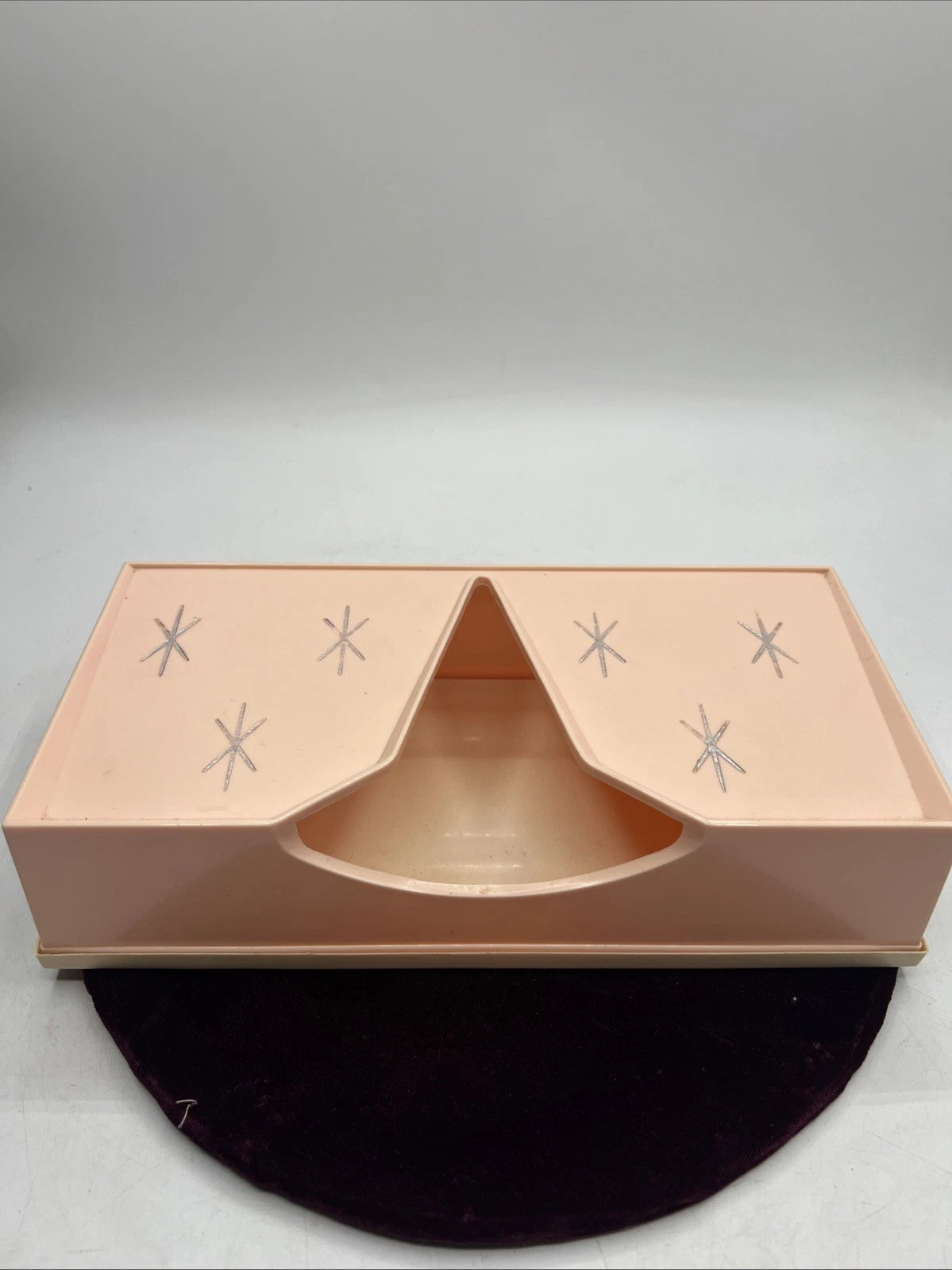 Vintage Lustro Ware Atomic Pink Tissue Holder H‑33 Retro Starburst Pattern | eBay