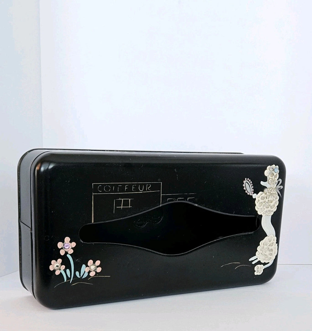 VTG Ransburg Metal 1950's Poodle French Coiffeur Tissue Box Holder. Wall/Counter | eBay