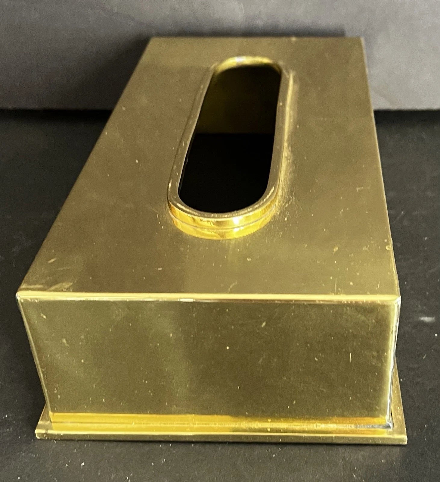2 Vintage 1980s Solid Brass Rectangular Tissue Box Holder Hong Kong | eBay