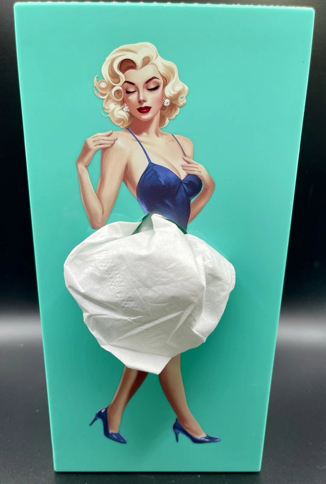 Rare Retro Pin-Up Sexy Blonde Girl Tissue Box Cover Holder | eBay