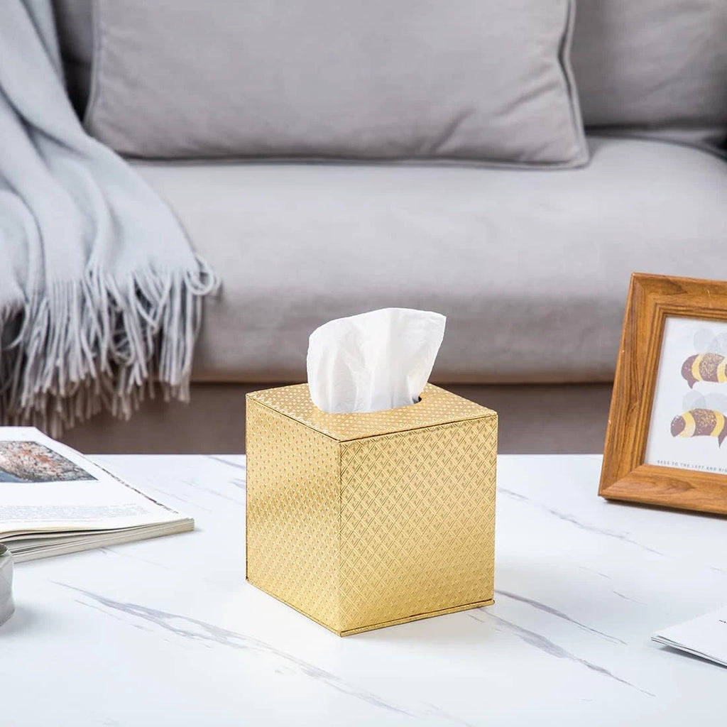 Gold Tissue Box Cover Tissue Box Cover Square Gold Tissue Holders Tissue Holder | eBay