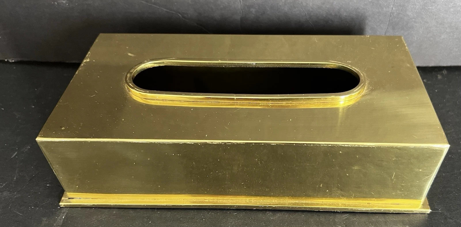 2 Vintage 1980s Solid Brass Rectangular Tissue Box Holder Hong Kong | eBay