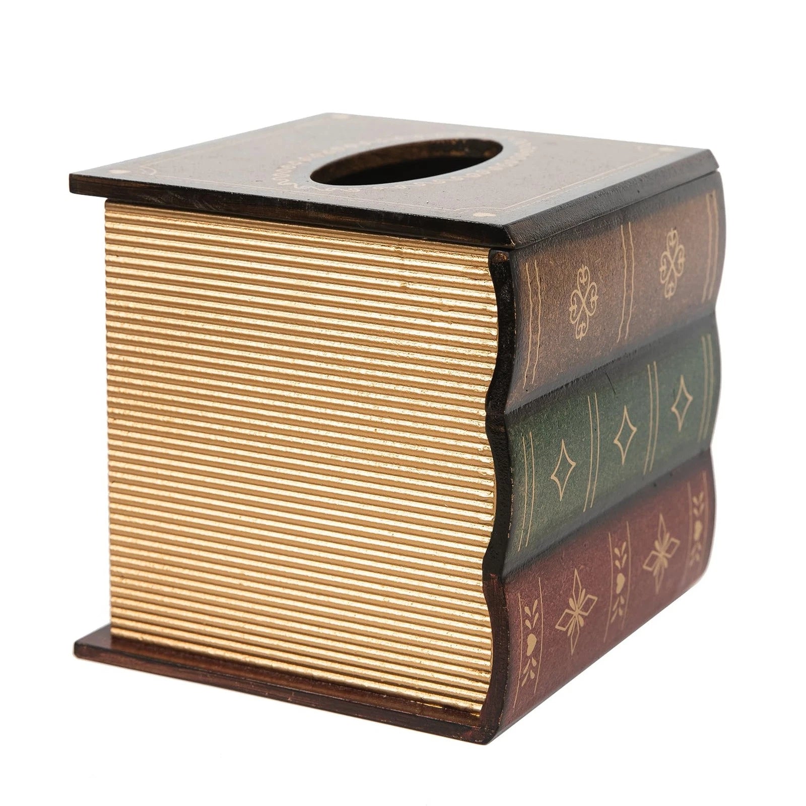 Crafted Classical Retro Wooden Antique Book Tissue Box Cover Square Tissue Ho... | eBay