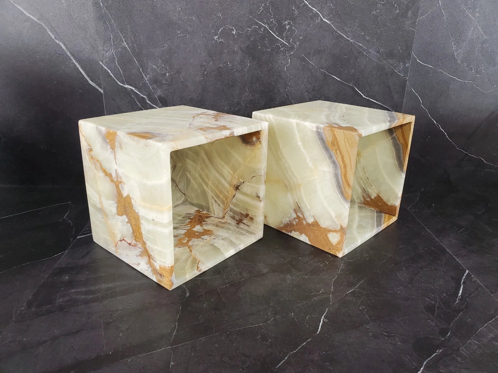 Onyx Stone Tissue Box Cover, Green Gray, Facial Tissue Bathroom Accessory, Cube | eBay