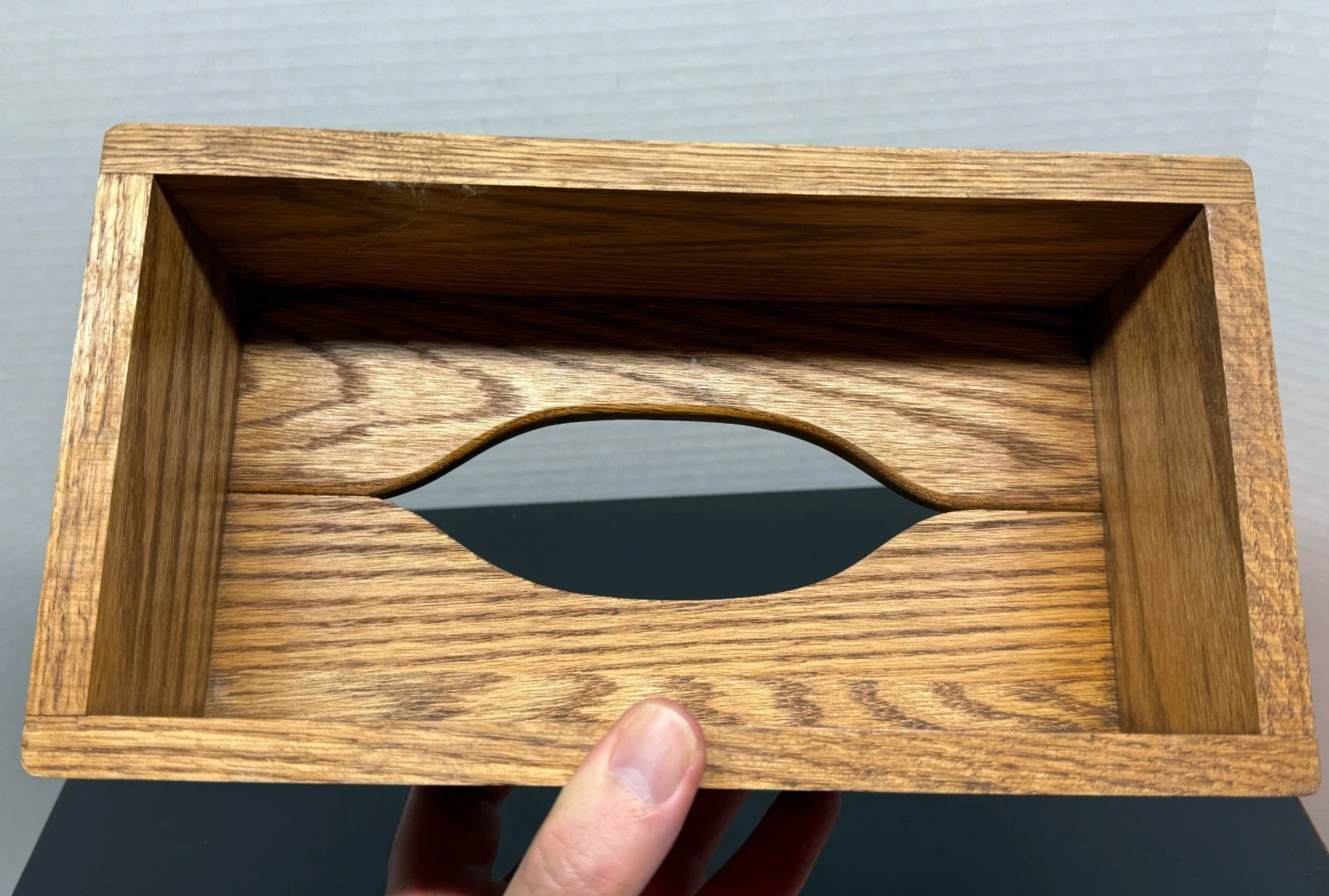 Oak Wood Tissue Box Cover Handcrafted | eBay