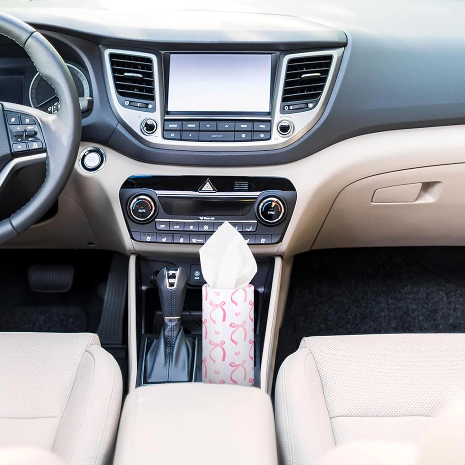 4 Pack Car Tissue Holder with Facial Tissues Travel Tissue Tubes Box round Cylin | eBay
