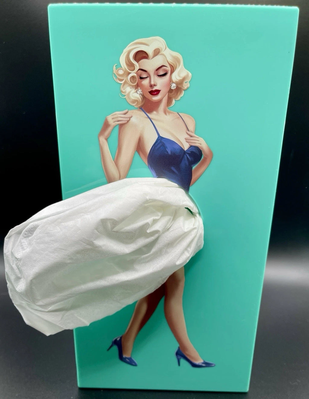 Rare Retro Pin-Up Sexy Blonde Girl Tissue Box Cover Holder | eBay
