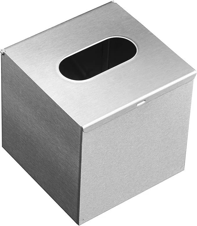 Square Stainless Steel Tissue Box Cover Wall Mounted Stylish Paper Facial Cover | eBay