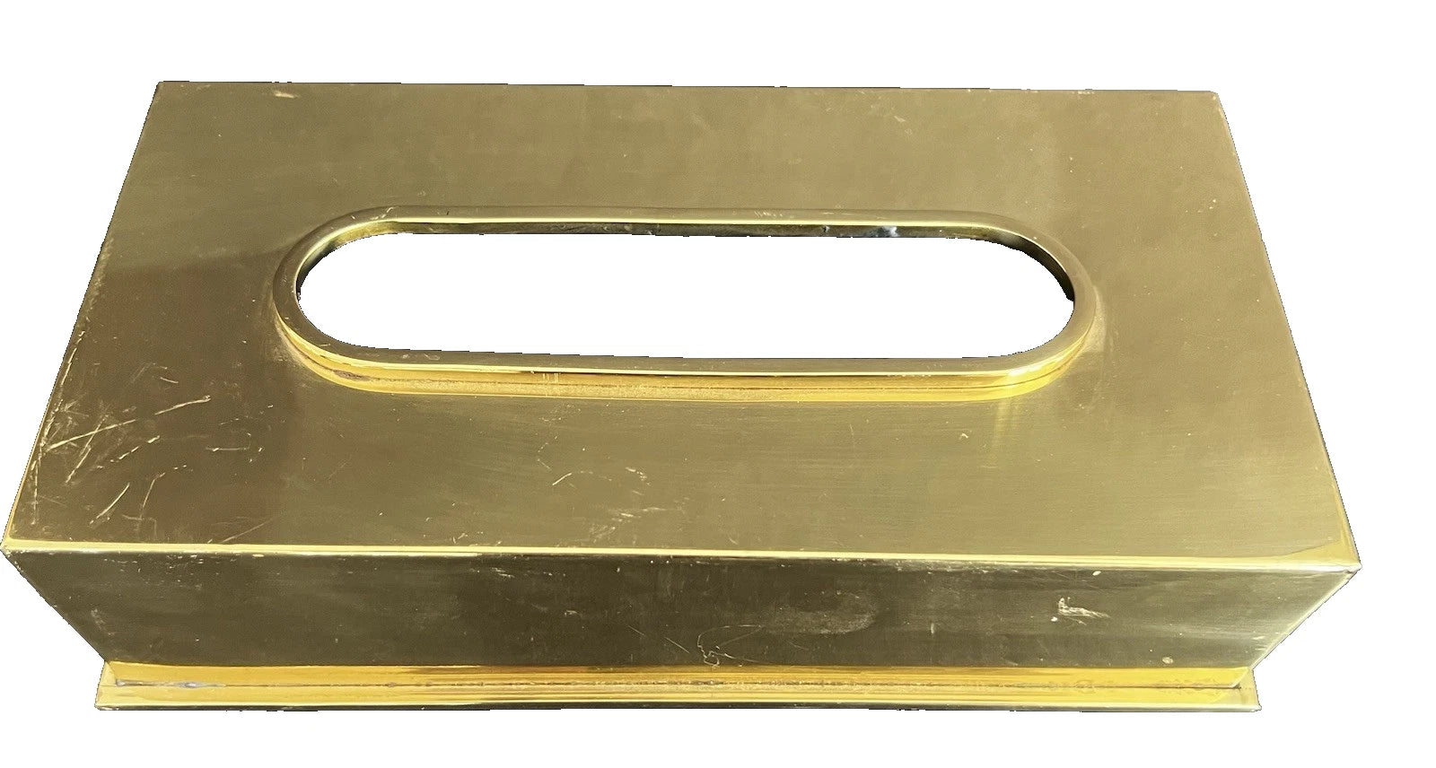 2 Vintage 1980s Solid Brass Rectangular Tissue Box Holder Hong Kong | eBay
