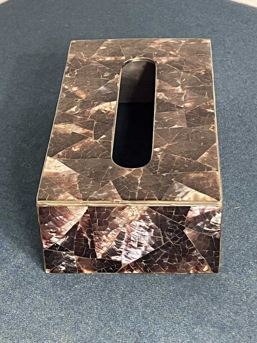 MCM Bloomingdale's Mother of Pearl Inlay Tissue Box Cover Label | eBay