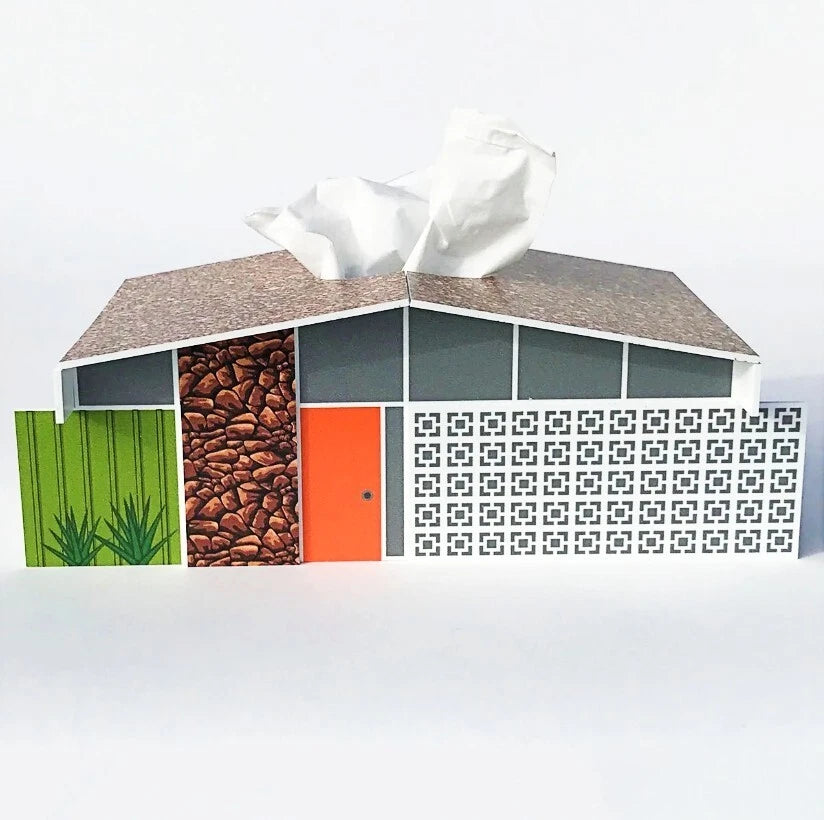 Palm Springs Mid-Century TWIN PALMS HOME Tissue Box Holder by Destination PSP | eBay