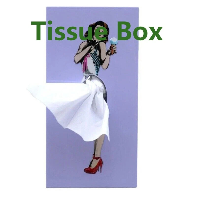 Rectangle Plastic Tissue Box Retro Tissue Boxes Gifts For Friends | eBay