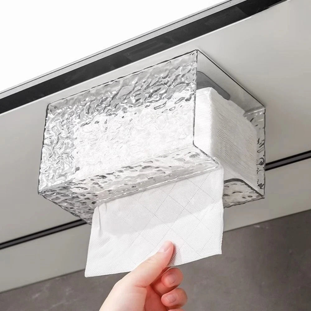 Tissue Box Paper Holder Dispenser Storage Case Wall Mounted Kitchen Bathroom | eBay