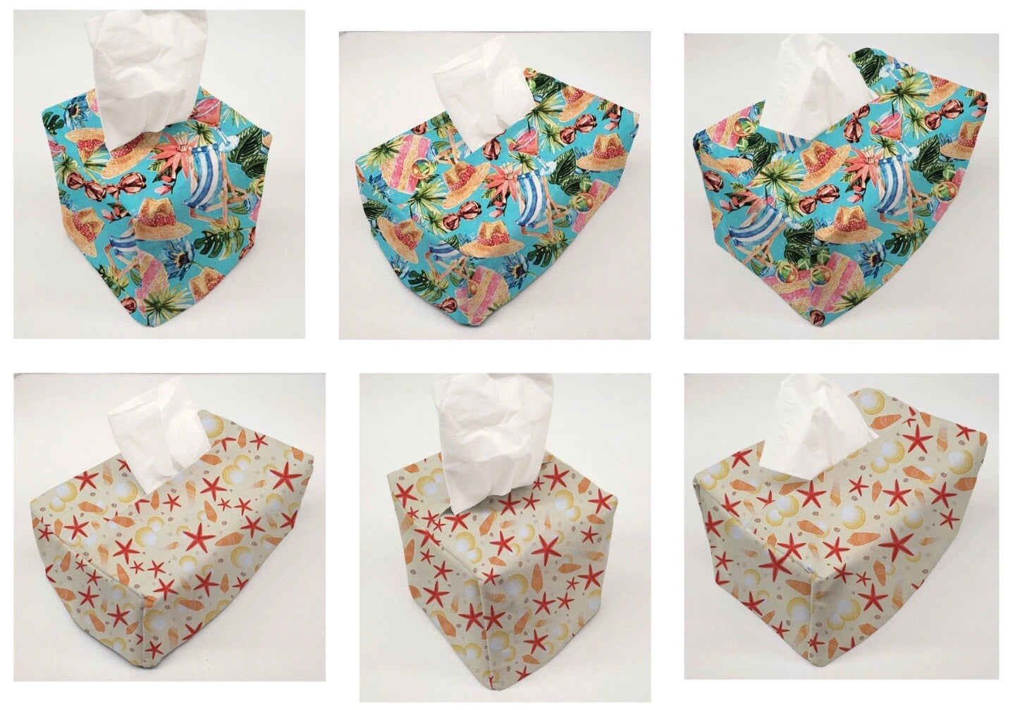 Beach Seaside Tissue Box Cover (2 Patterns Available) | eBay