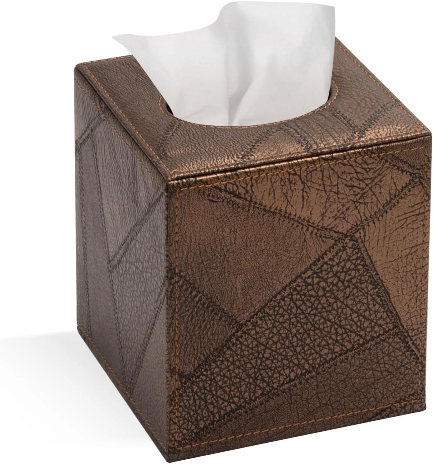 Tissue Box Cover Square Tissue Box Holder for Bathroom () Retro Brown | eBay