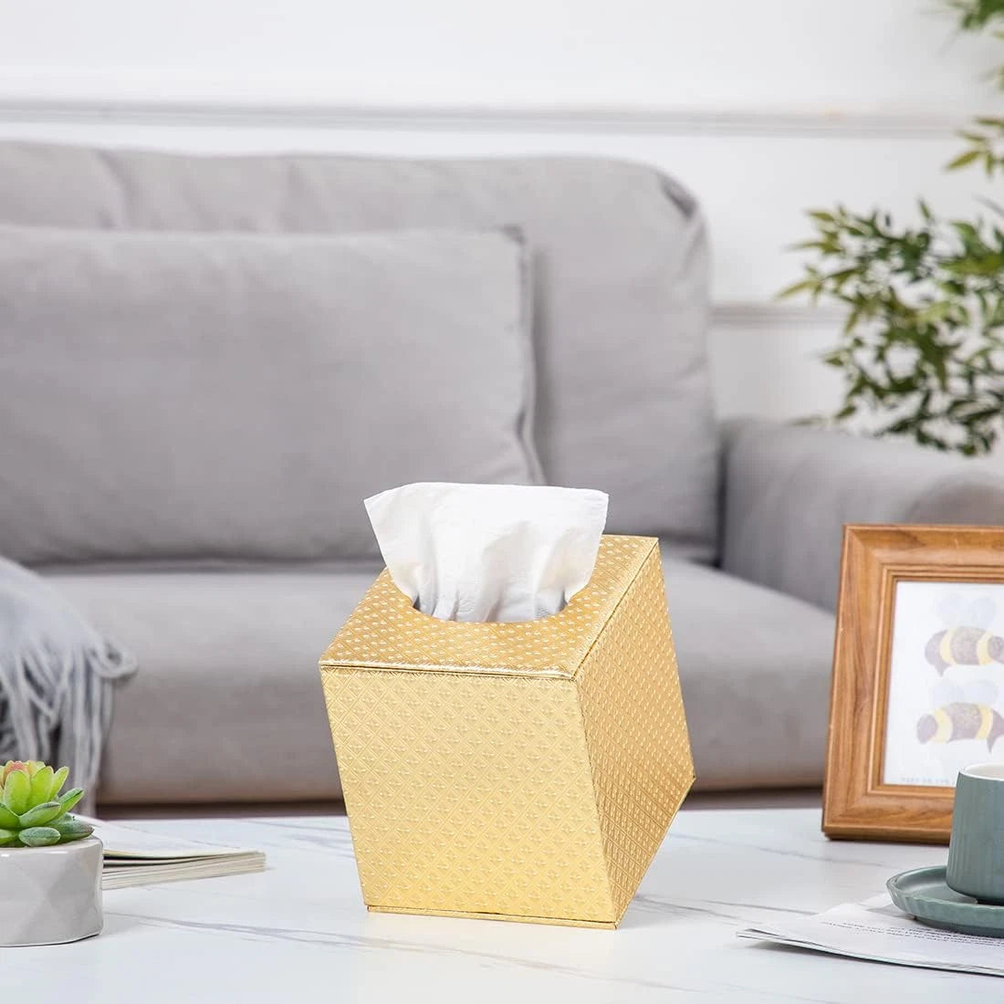 Gold Tissue Box Cover Tissue Box Cover Square Gold Tissue Holders Tissue Holder | eBay