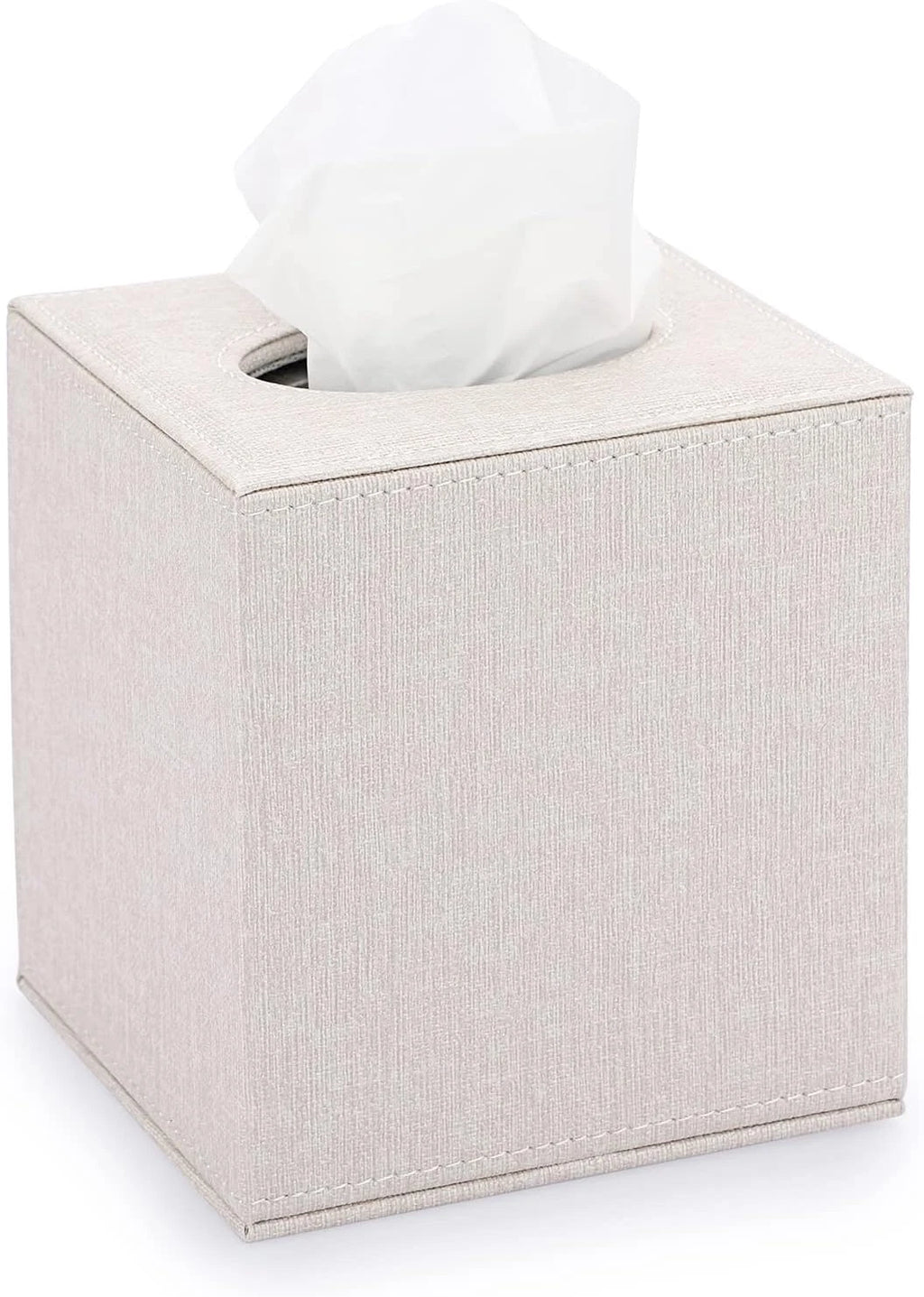 Sumnacon Square Linen Tissue Box Cover - Stylish Cube Tissue Box Holder with Mag | eBay