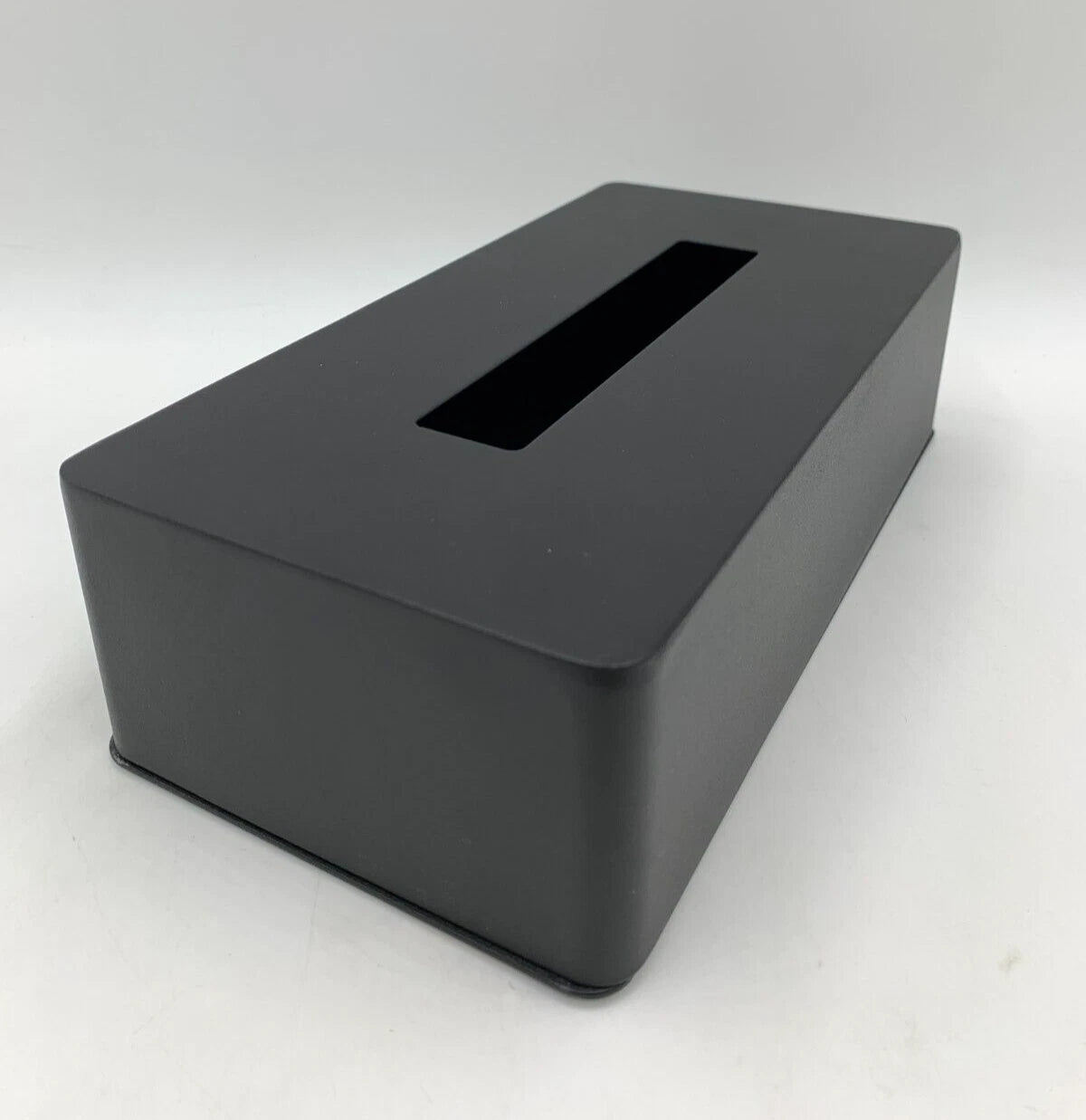 Pottery Barn Yamazaki Powdered Steel Tissue Box Cover Matte Black #Z533 | eBay