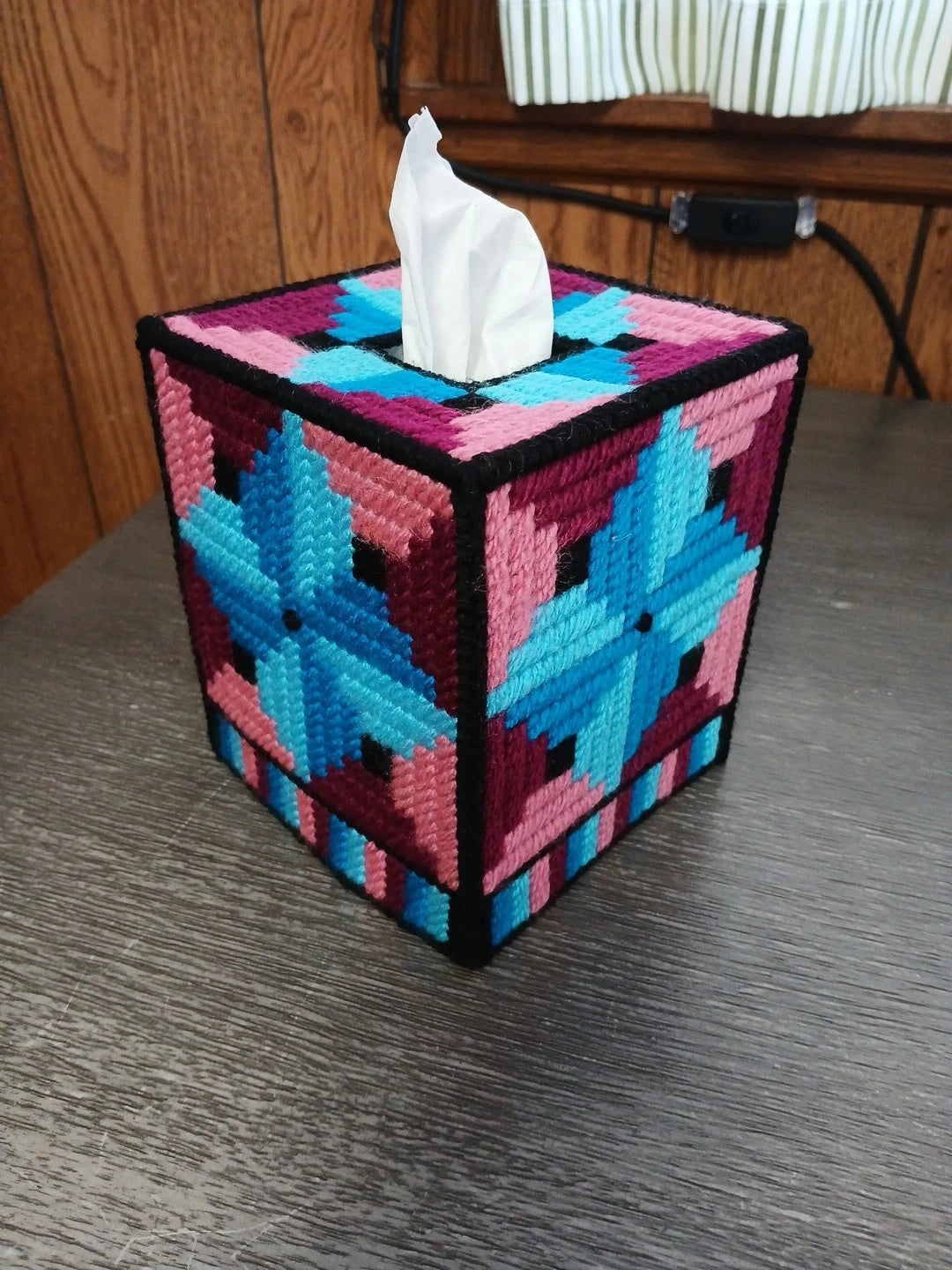 County Square Tissue Box Cover, Plastic Canvas | eBay