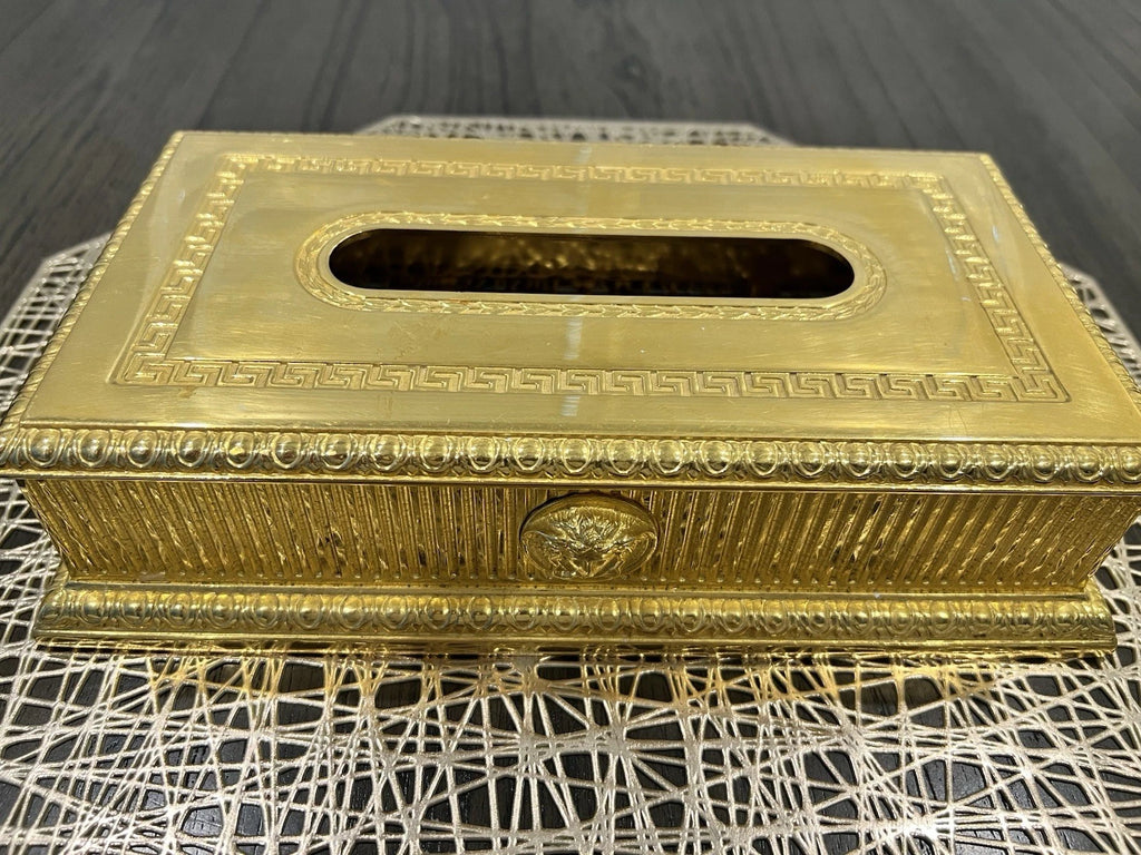Original Versace Home Medusa Gold Metal Tissue Box Kleenex Holder | eBay