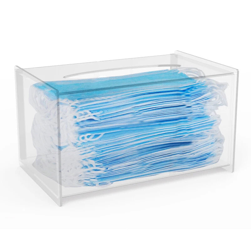 Tissue Box Holder Clear Acrylic Facial Tissue Dispenser Box Cover Napkin Holder | eBay