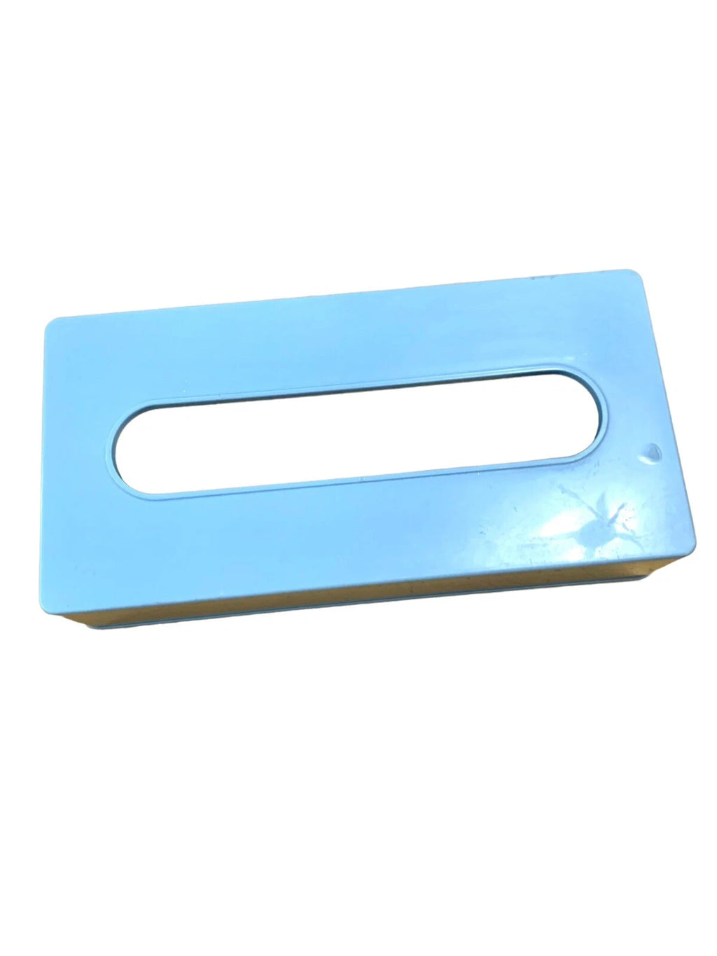 Vintage Tissue Box Holder Cover Acrylic Plastic Light Blue Rectangle | eBay