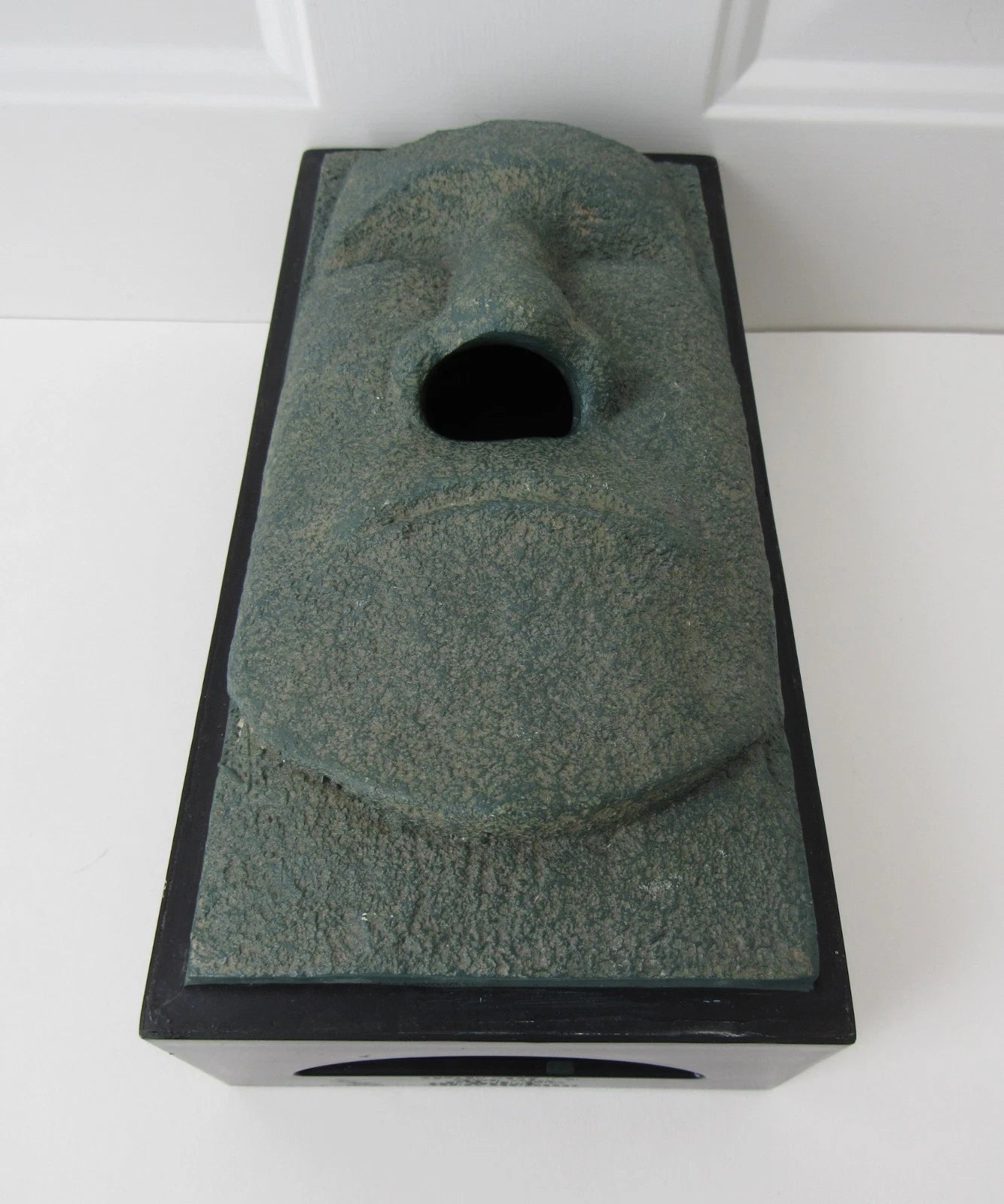 ROTARY HERO MOAI TIKI TISSUE BOX COVER DISPENSER EASTER ISLAND RUDY FACE HOLDER | eBay